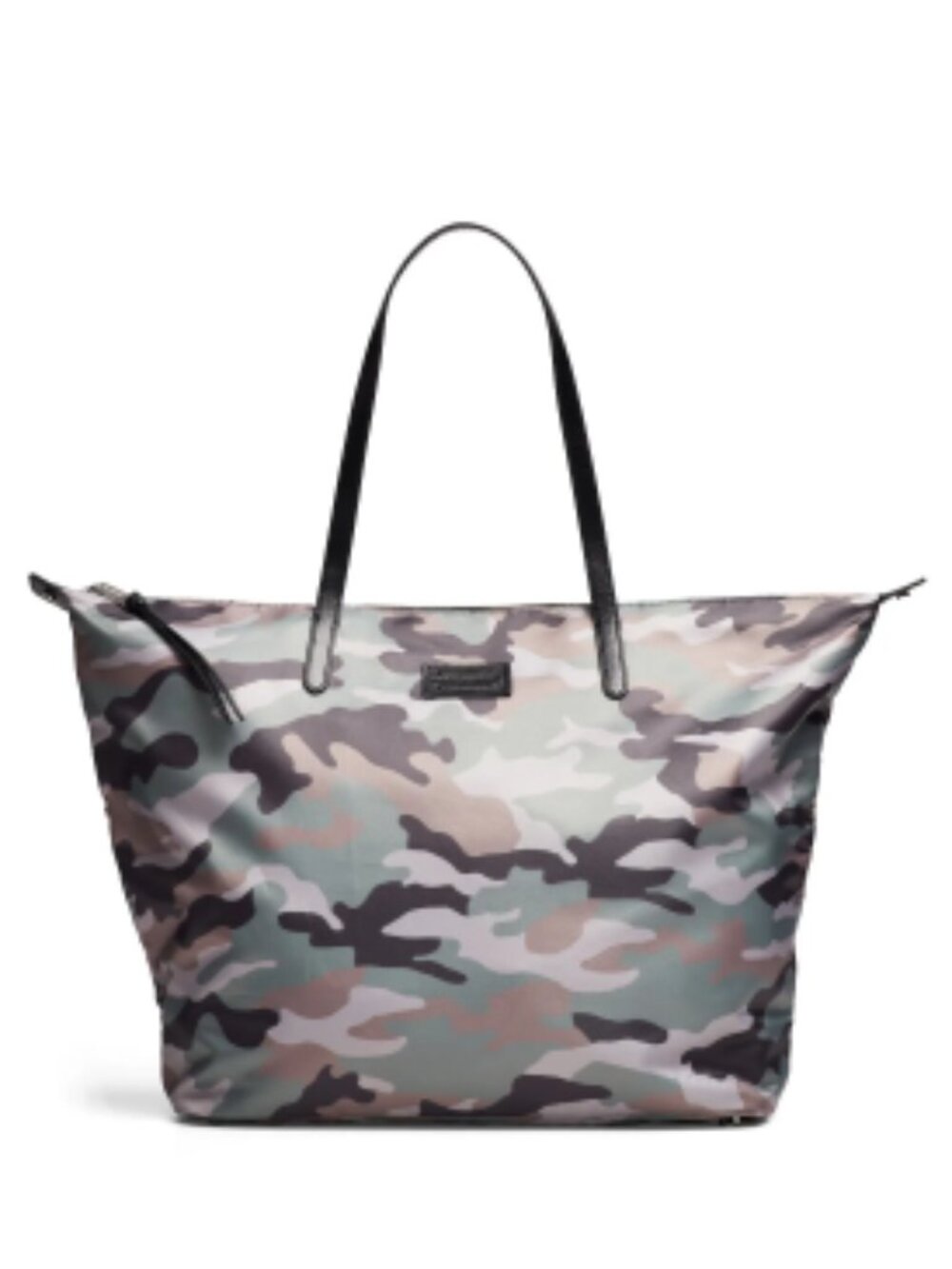 NEW Rebecca Minkoff Camo Washed Nylon Tote Bag - Green Camo